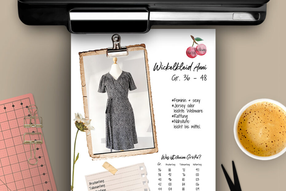 Schnittmuster Wickelkleid Anni