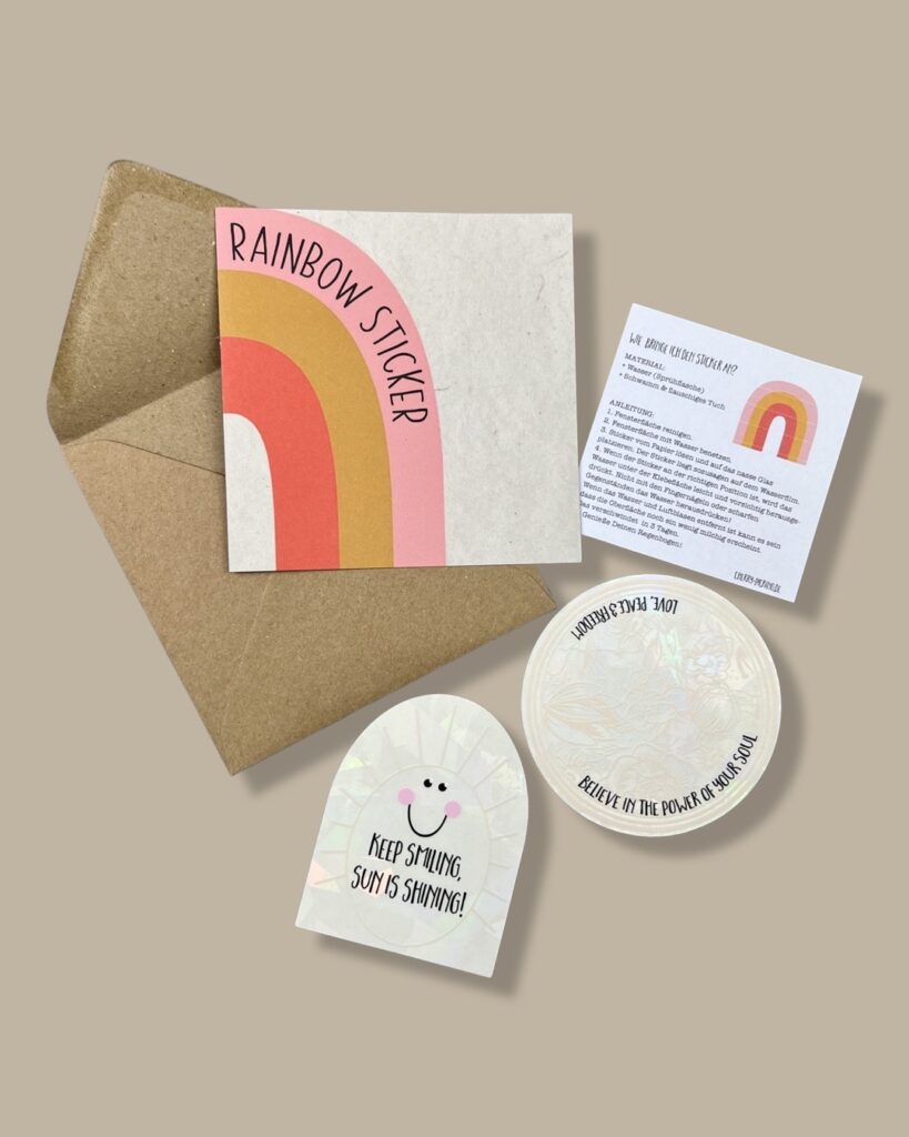 Suncatcher Rainbow Sticker | Fenster-Aufkleber 2er Set