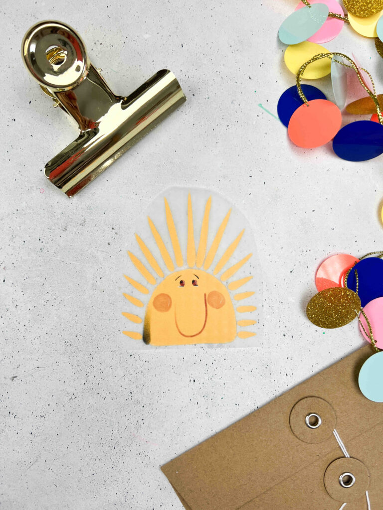 Applikation | Bügelbild | Happy Sun