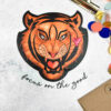 Tiger Buegelbild Gross