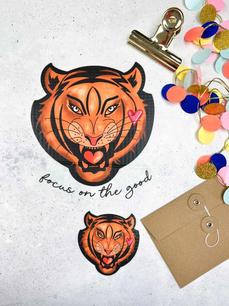 Applikation | Bügelbild | Tiger