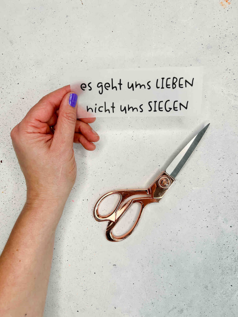 Applikation | Bügelbild-Set | Schriftzug LIEBEN