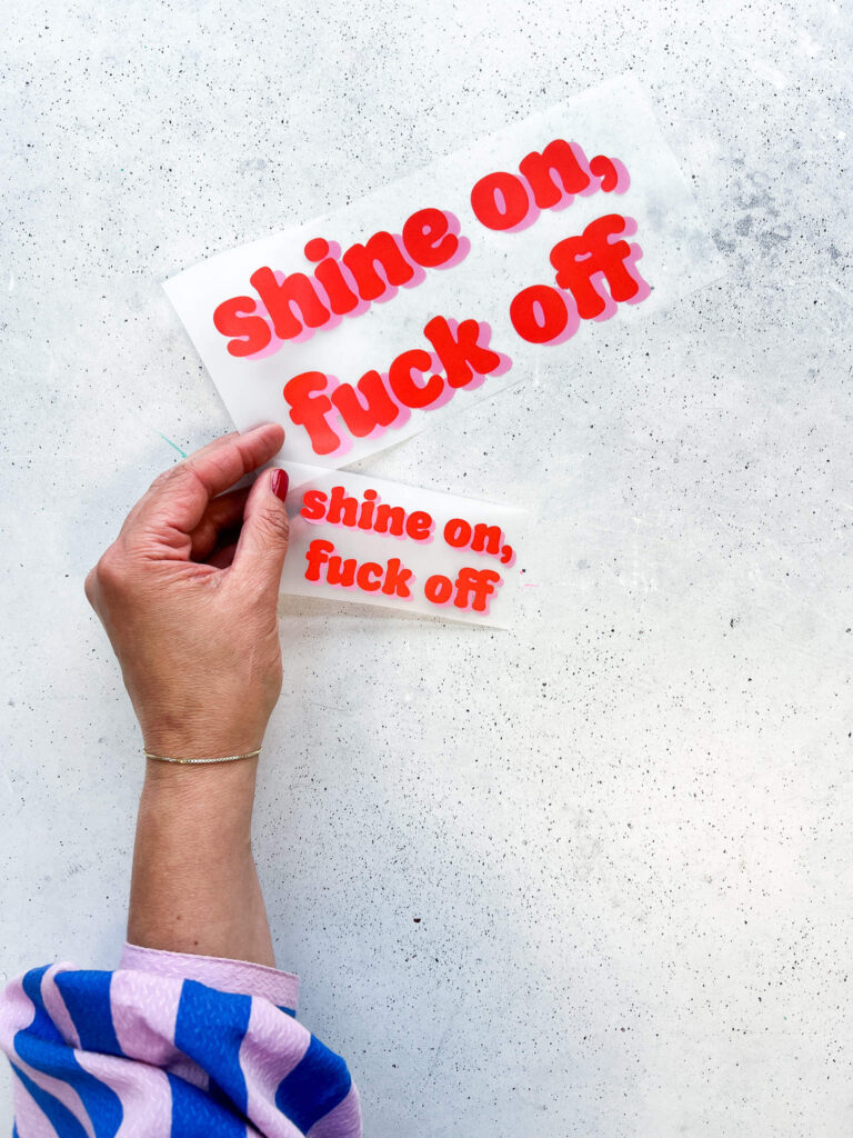 Bügelbild shin eon fuck off beide