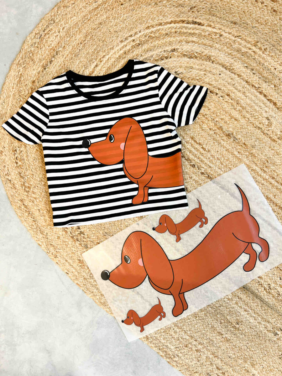 Bügelbild | XXL Dackel Set