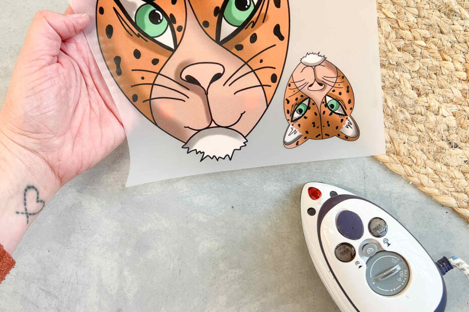 Bügelbild Leopard