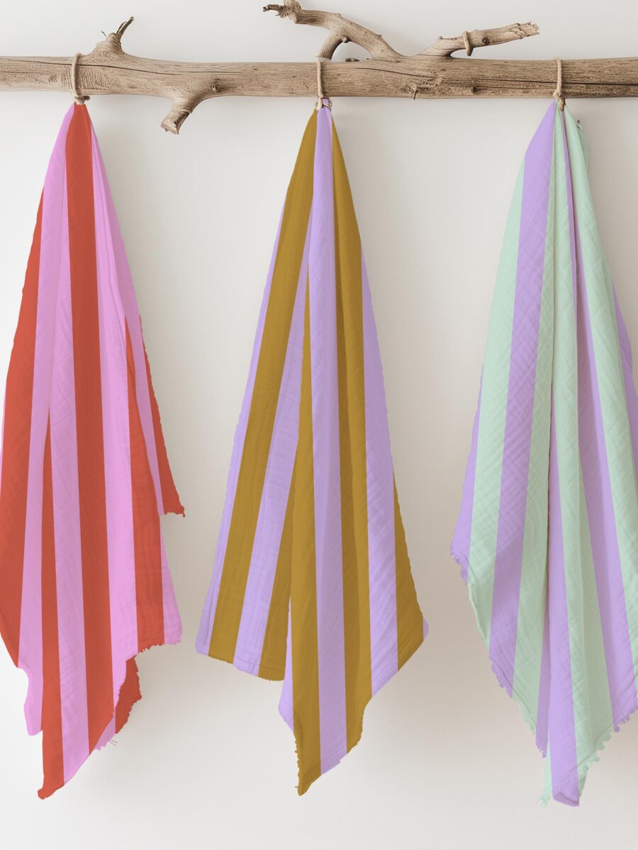PRE ORDER Oh lala | Musselin | Zirkus Streifen