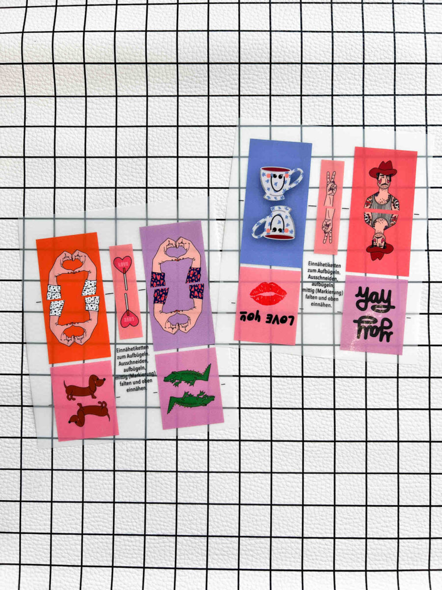 Bügelbild | Etiketten Set - Einnähetiketten DIY