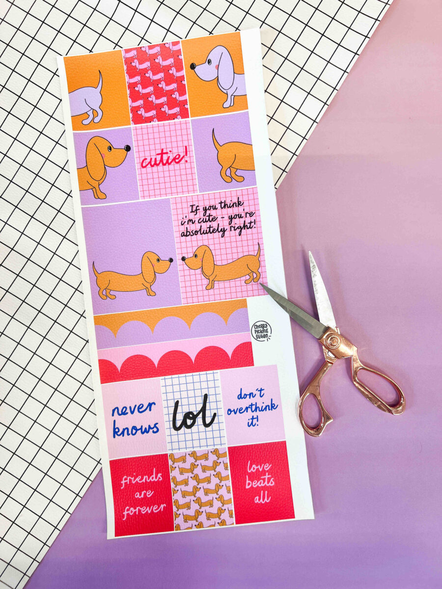 Dackel - DIY Panel aus Kunstleder – Labels, Patches & Statement Details