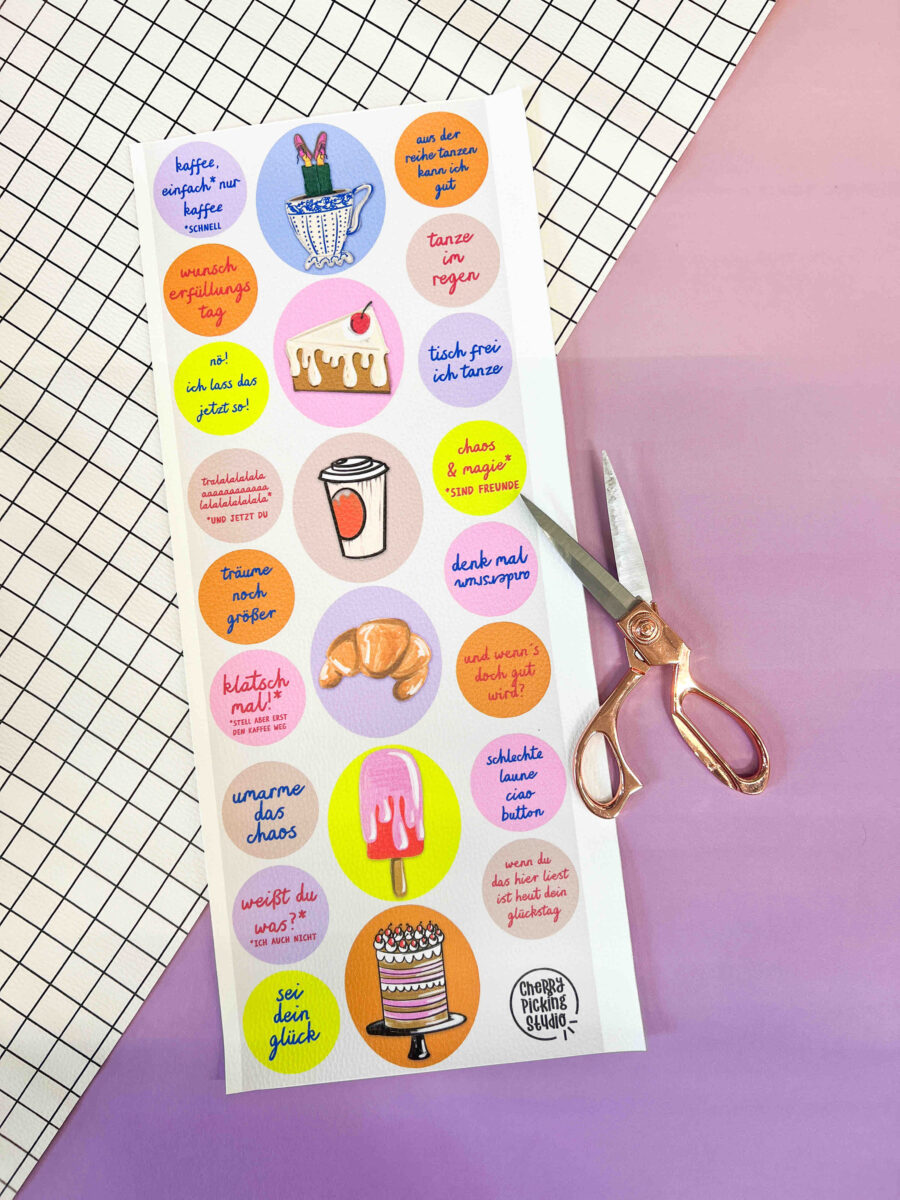 „Chaos & Magie“ Kunstleder Panel – Labels & Patches zum Ausschneiden | DIY Limited Edition