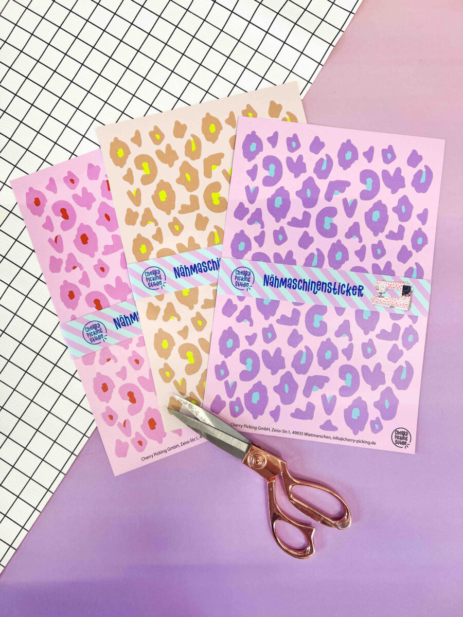 Nähmaschinen Sticker „Leo Edition“ – dekorative Vinyl Sticker für Nähmaschinen | Limited Edition NEW