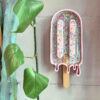 Wandskulptur Eis glitter wand