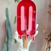Wandskulptur Eis jelly hand
