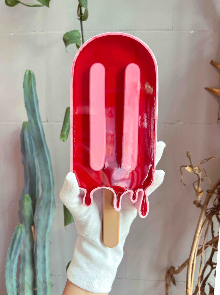 Wandskulptur Eis jelly hand